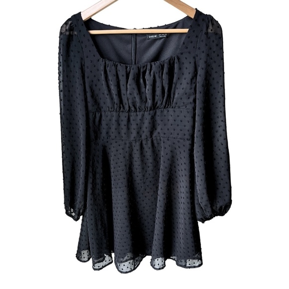 SHEIN A-line puff sleeve XS dress - Picture 2 of 5